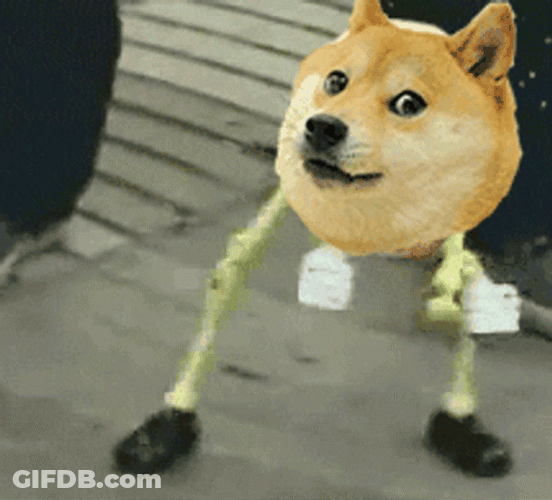 Skeleton Dancing Doge GIF