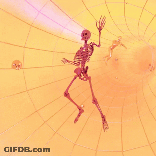 Skeleton Dancing In Dry Heat GIF