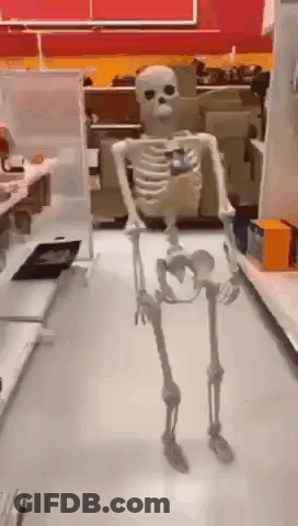 Skeleton Dancing With Camera GIF