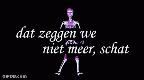 Skeleton Dat Zeggen We Niet Meer Schat GIF