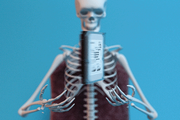 Skeleton Data Spin Disk GIF