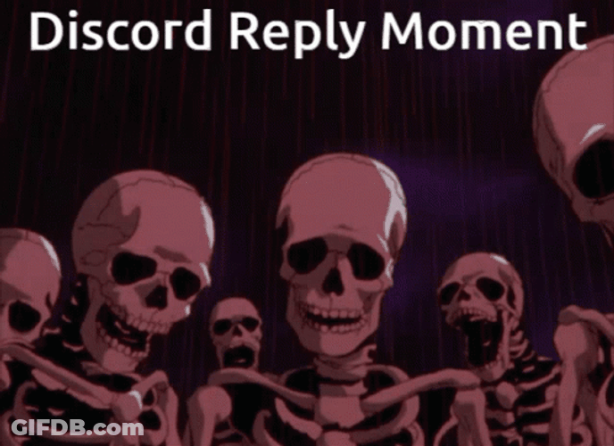 Skeleton Discord Reply Moment Meme GIF