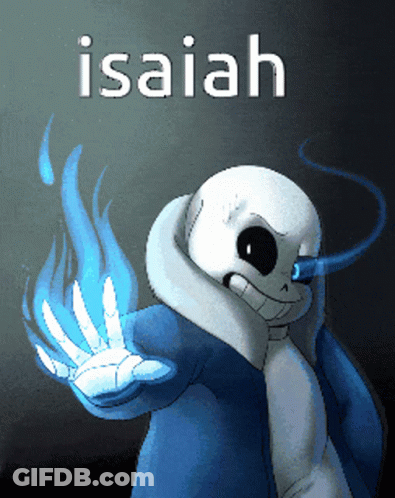 Skeleton Drawing Named Isaiah GIF