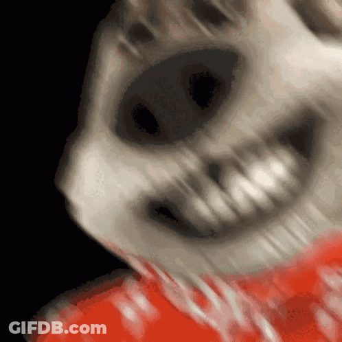 Skeleton Face Close Up GIF