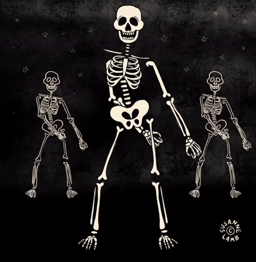 Skeleton Floss Dance GIF