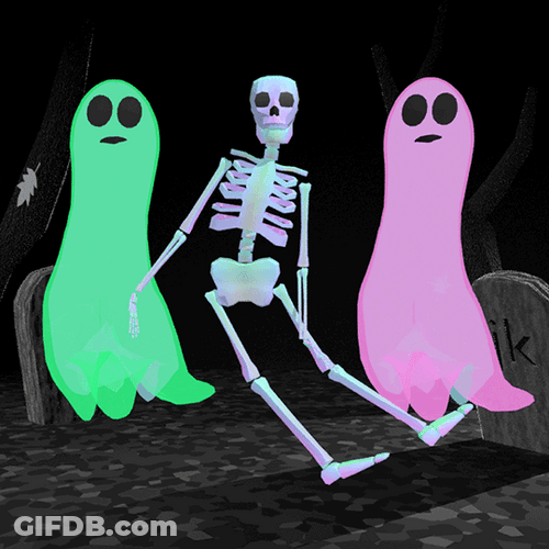 Skeleton Ghost Swaying Dance Meme GIF