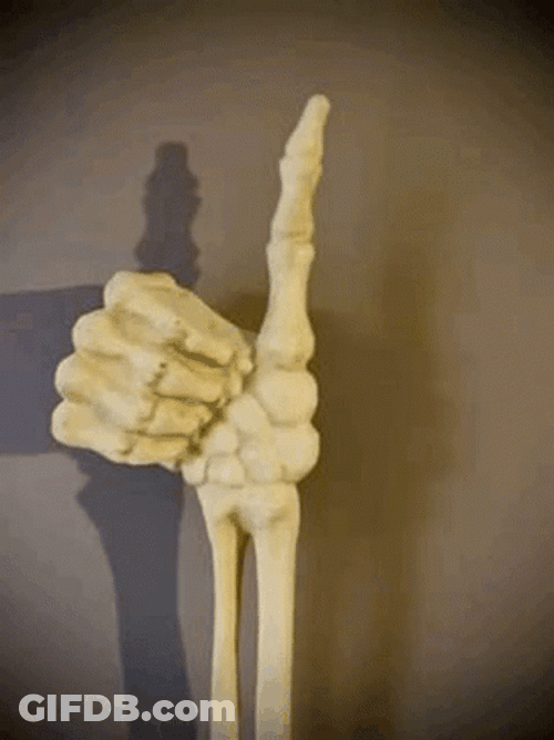 Skeleton Giving Thumbs Up GIF