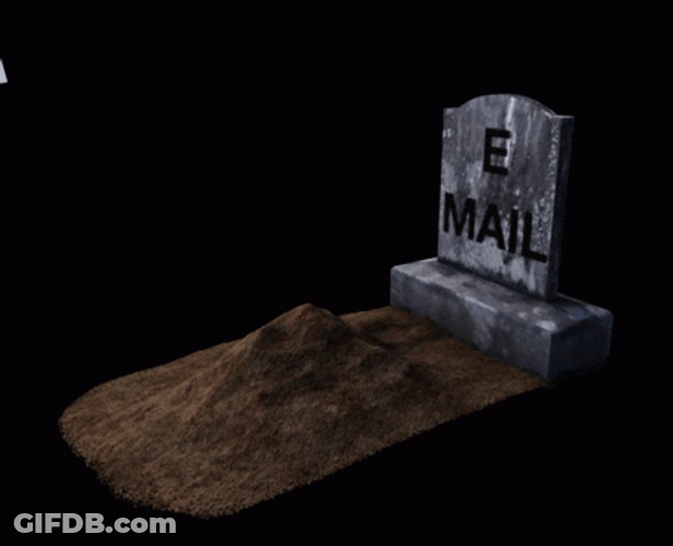 Skeleton Grabbing Mail GIF