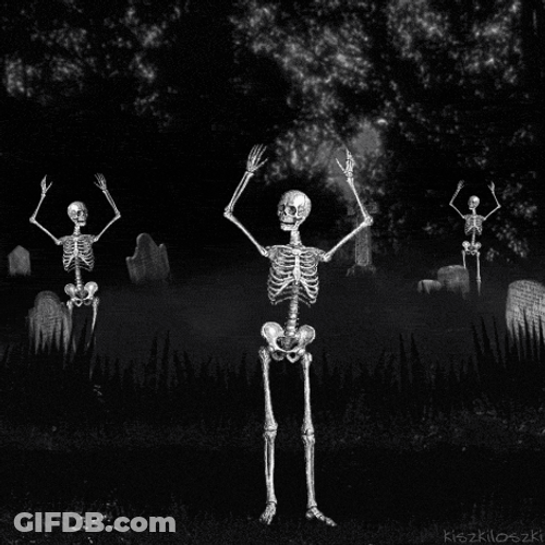 Skeleton Graveyard Dance Meme GIF