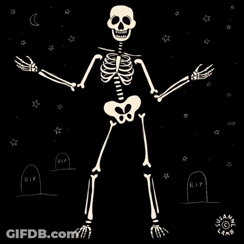 Skeleton Happy Dance Meme GIF