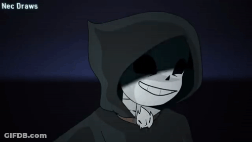 Skeleton In Hooded Jacket Saying Heh GIF