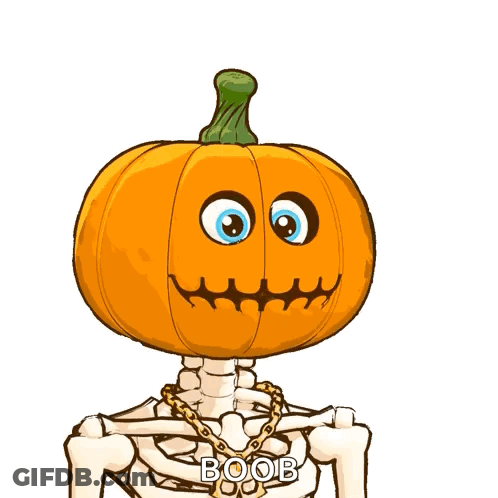 Skeleton In Mask And Sunglasses Next To Dog Happy Halloween GIF