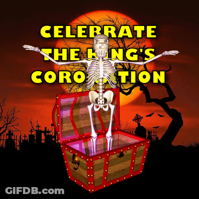 Skeleton In Trunk Celebrate The King's Corrosion GIF