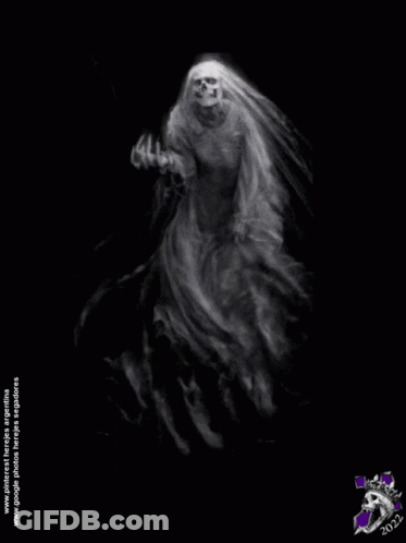Skeleton In White Dress 2012 GIF
