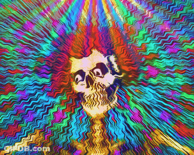 Skeleton Jerry Garcia GIF