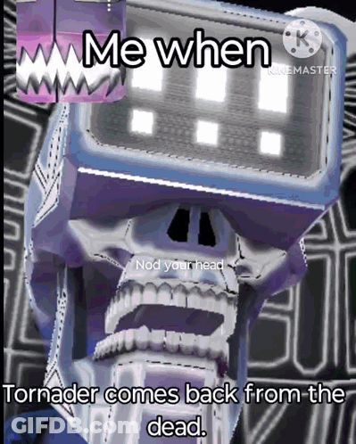 Skeleton Me When Tornader Comes Back From The Dead GIF