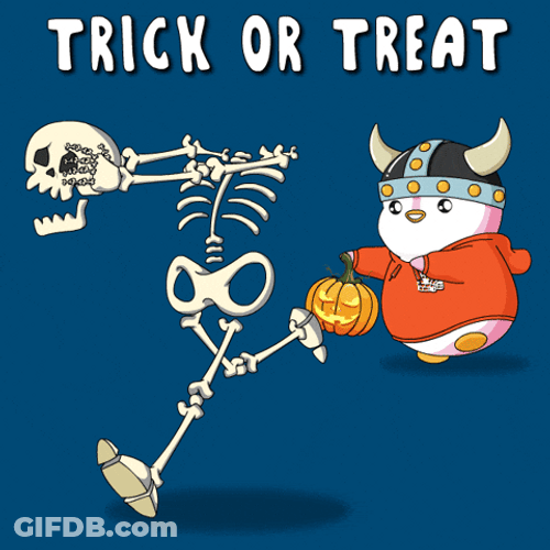 Skeleton Running Carrying Skull By Hand GIF