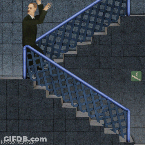 Skeleton Running Chasing Man GIF