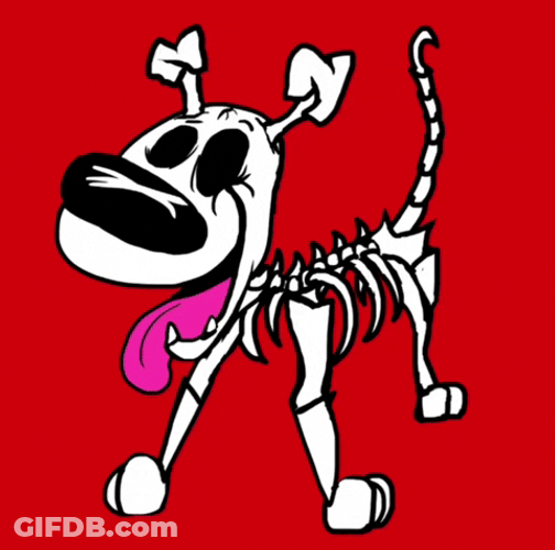 Skeleton Running Xray Radiation GIF
