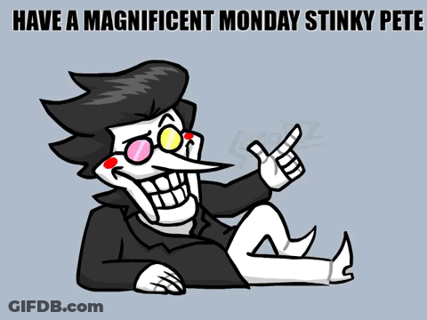 Skeleton Saying Have A Magnificent Monday Stinky Pete GIF
