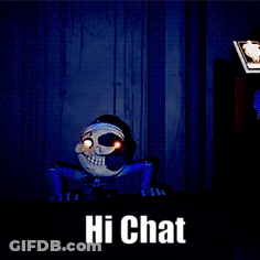 Skeleton Saying Hi Chat GIF