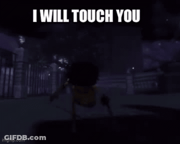 Skeleton Saying I Will Touch You Dark Scene GIF