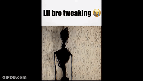 Skeleton Saying Lil Bro Tweaking GIF