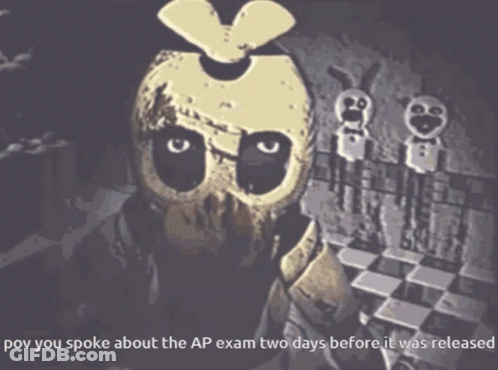 Skeleton Saying Pov You Spoke About Ap Exam GIF