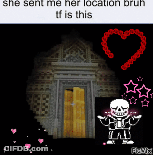 Skeleton She Sent Me Her Location Bruh GIF