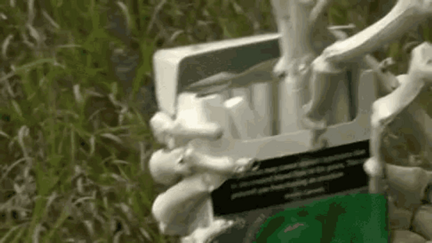 Skeleton Smoking Cigarette GIF
