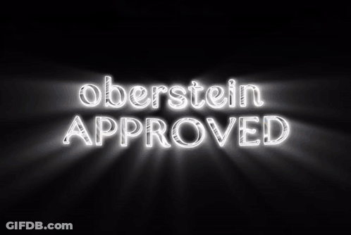 Skeleton Standing Before Oberstein Approved Sign GIF