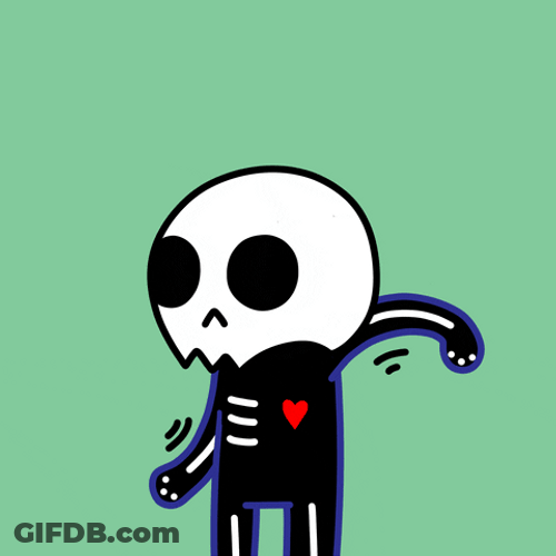 Skeleton Strut Dance Meme GIF