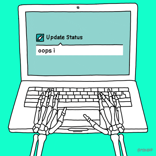 Skeleton Typing Update On Laptop GIF