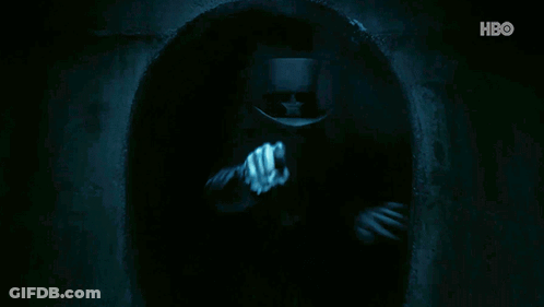 Skeleton Wearing Top Hat With Glowing Eyes GIF