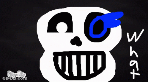 Skeleton With Blue Eye Flipaclip GIF