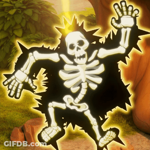 Skeleton With Crown GIF