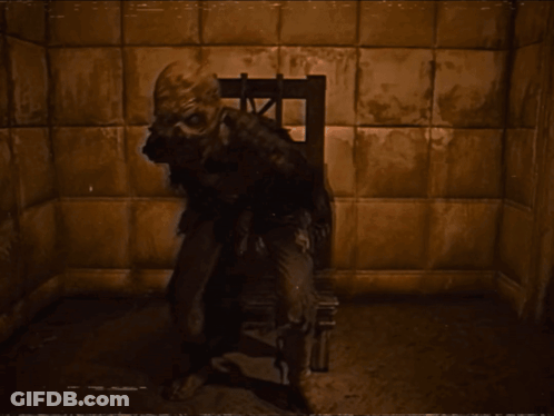 Skeleton With Glowing Head Close Up GIF