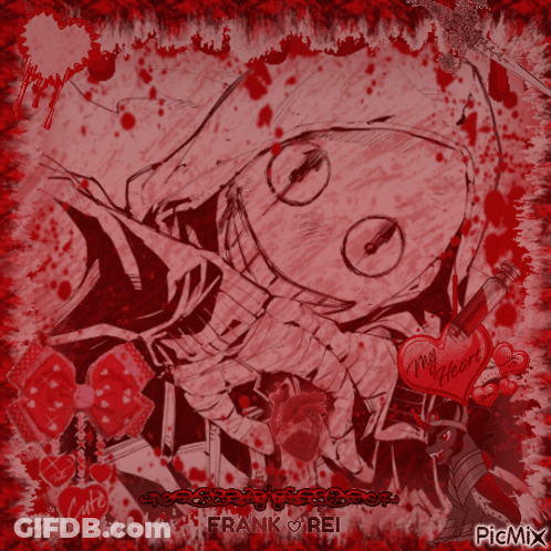 Skeleton With Heart Saying My Heart GIF