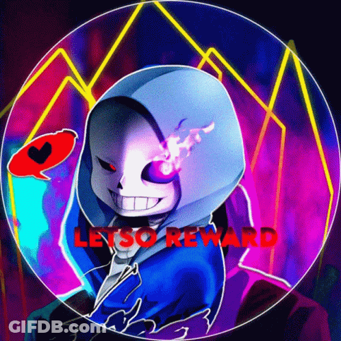 Skeleton With Letso Reward GIF