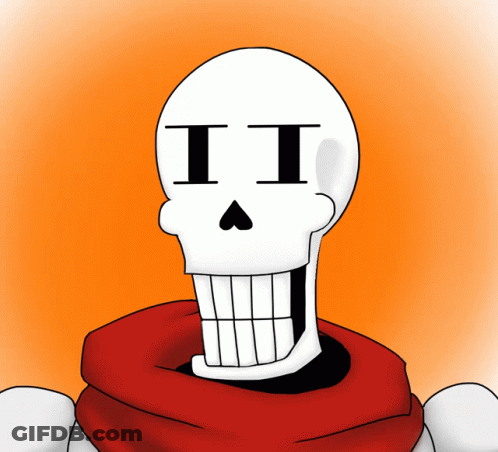 Skeleton With Letters II On Face GIF