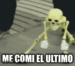 Skeleton With Me Comi El Ultimo GIF