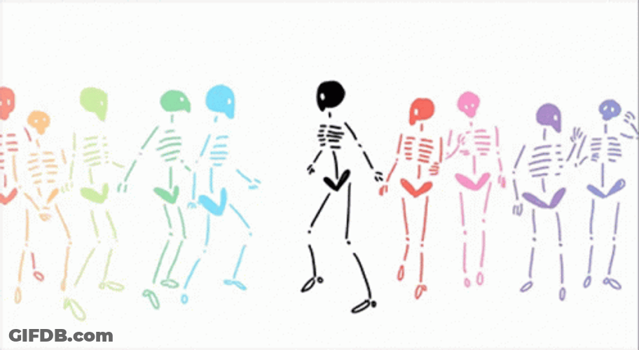 Skeletons Shimmy Dance GIF