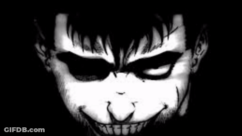 Skeletons Smiling In Dark Room GIF
