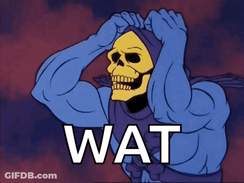 Skeletor Holding Head With Wat Above GIF