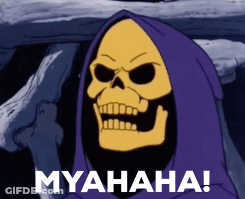 Skeletor In Purple Hoodie GIF