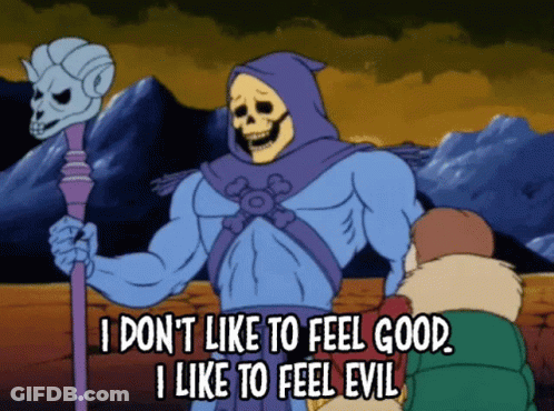 Skeletor Saying I Like To Feel Evil GIF