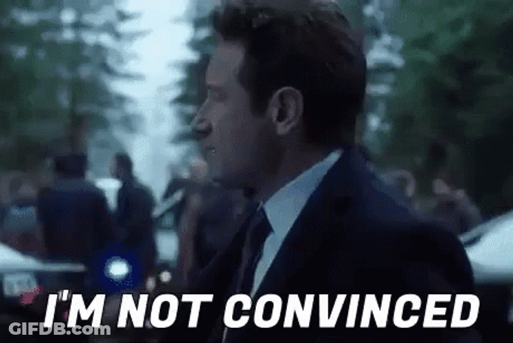 Skeptical David Duchovny Not Convinced GIF