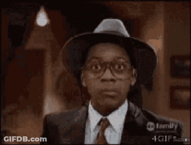 Skeptical Jaleel White Staredown GIF