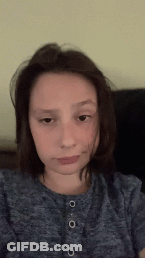 Skeptical Lady Eyebrow Twitch GIF
