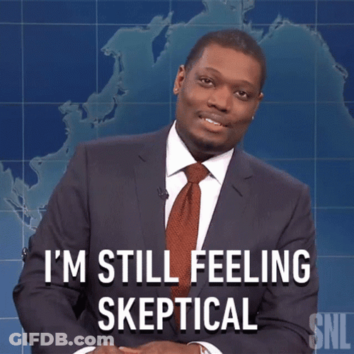 Skeptical Michael Che SNL GIF